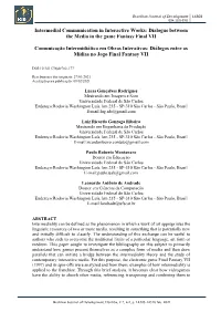 Intermedial Communication in Interactive Works: Dialogue Between the Media in the Game Fantasy Final VII