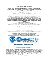 NOAA CIOERT Final Cruise Report Report Title: Characterization Of
