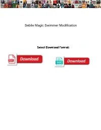 Sebile Magic Swimmer Modification