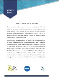 Art As a Powerful Tool for Knowledge