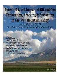 Custer County Fracking Forum