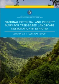 National Potential and Priority Maps for Tree-Based Landscape Restoration in Ethiopia