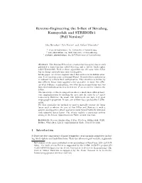 Reverse-Engineering the S-Box of Streebog, Kuznyechik and Stribobr1 (Full Version)⋆