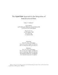 The Hyperview Approach to the Integration of Semistructured Data