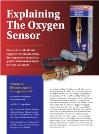 O2-Explaining the Oxygen Sensor