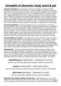 Strengths of Character