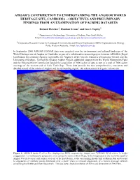 Airsar's Contribution to Understanding the Angkor