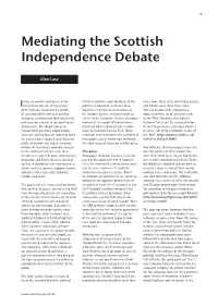 Mediating the Scottish Independence Debate
