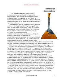 Russian Folk Instruments