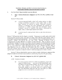 Strategies for Declaratory Judgment Actions