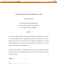 The British Union of Fascists in the Midlands, 1932 – 1940
