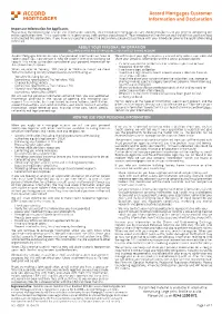 BTL Customer Declaration