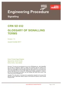 Engineering Procedure Signalling