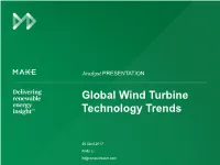 Global Wind Turbine Technology Trends
