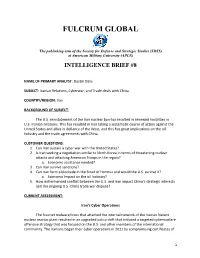 Intelligence Brief #8