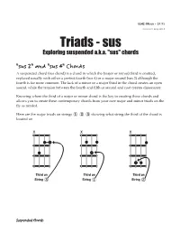 Triads - Sus Exploring Suspended A.K.A