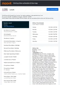 34A Bus Time Schedule & Line Route