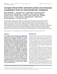 Complex Portal 2018: Extended Content and Enhanced Visualization Tools for Macromolecular Complexes Birgit H.M