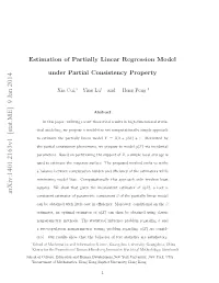Estimation of Partially Linear Regression Model Under Partial