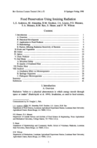 Food Preservation Using Ionizing Radiation L.S