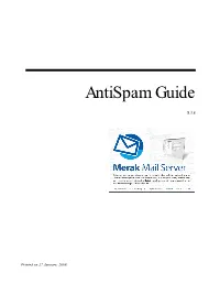 Merak Instant Antispam Guide Revised