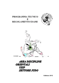 Programma Tecnico E Regolamento Esami