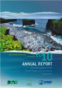 ANNUAL REPORT of the Secretariat of the Pacific Regional Environment Programme