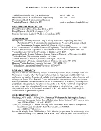 Biographical Sketch — George M