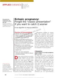 Ectopic Pregnancy: Ramakrishnan, MD, and Dewey C