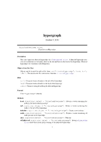 Hypergraph October 5, 2010