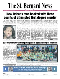 New Orleans Man Booked with Three Counts of Attempted First Degree Murder St