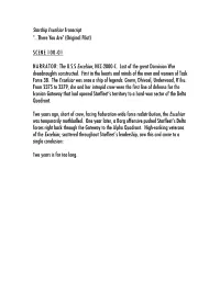 Script "...There You Are" (Original Pilot)