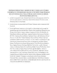The Resolutions of the 1St