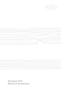 Yearbook 2012 School of Architecture
