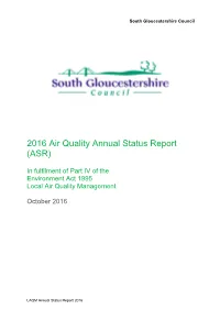 2016 Air Quality Annual Status Report (ASR)