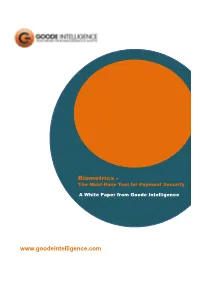 Biometrics - the Must-Have Tool for Payment Security