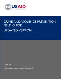 Crime and Violence Prevention Field Guide, Updated Version