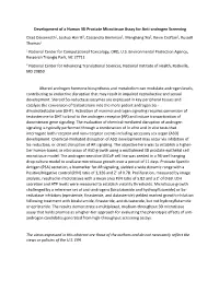 Development of a Human 3D Prostate Microtissue Assay for Anti