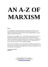 Preface This Compendium of Marxist Ideas and Practices Is Aimed at The