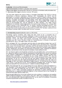 RGCL Then Proposed the Use of Post-Editing Time As an Objective Quality Discriminator [1]