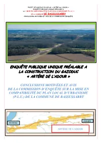Sommaire Artère De L’Adour