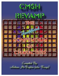 Unofficial Compendium of Characters