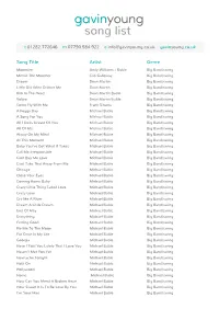 Download Song List