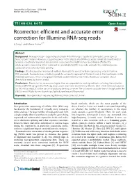 Efficient and Accurate Error Correction for Illumina RNA-Seq Reads Li Song1 and Liliana Florea1,2*