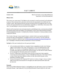 2018 Moose Fact Sheet