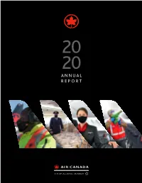 2020 Annual Report Table of Contents