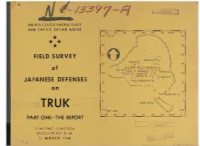 • • • • FIELD SURVEY of JAPANESE DEFENSES On