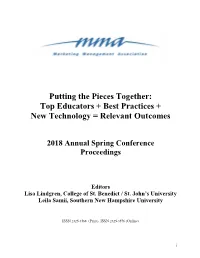 Putting the Pieces Together: Top Educators + Best Practices + New Technology = Relevant Outcomes