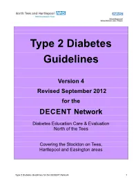 Type 2 Diabetes Guidelines