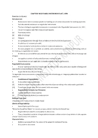 CHAPTER NEGOTIABLEINSTRUMENTS ACT, 1881 Introduction: • Businessmen Have a Common Practice of Making Use of Certain Documents